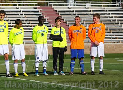 Thumbnail 2 in Capital Christian vs. Gustine (CIF SJS D6 Final) photogallery.