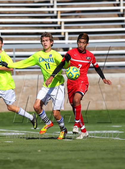 Thumbnail 2 in Capital Christian vs. Gustine (CIF SJS D6 Final) photogallery.