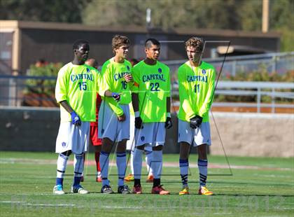 Thumbnail 2 in Capital Christian vs. Gustine (CIF SJS D6 Final) photogallery.