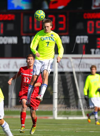 Thumbnail 3 in Capital Christian vs. Gustine (CIF SJS D6 Final) photogallery.