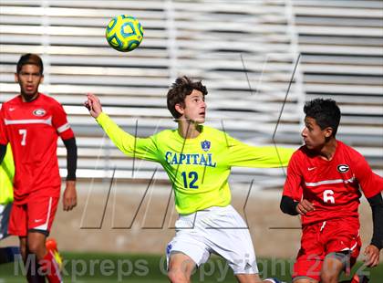 Thumbnail 1 in Capital Christian vs. Gustine (CIF SJS D6 Final) photogallery.
