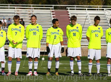 Thumbnail 3 in Capital Christian vs. Gustine (CIF SJS D6 Final) photogallery.