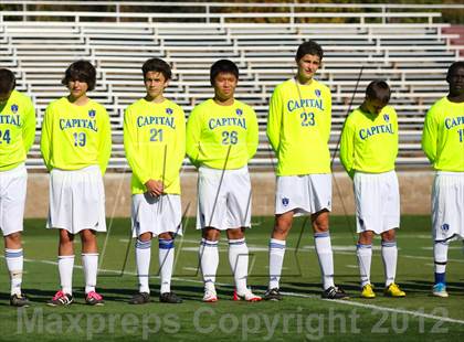 Thumbnail 3 in Capital Christian vs. Gustine (CIF SJS D6 Final) photogallery.