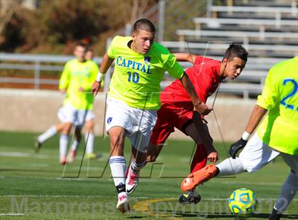 Thumbnail 3 in Capital Christian vs. Gustine (CIF SJS D6 Final) photogallery.