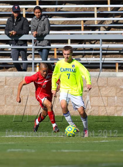 Thumbnail 1 in Capital Christian vs. Gustine (CIF SJS D6 Final) photogallery.