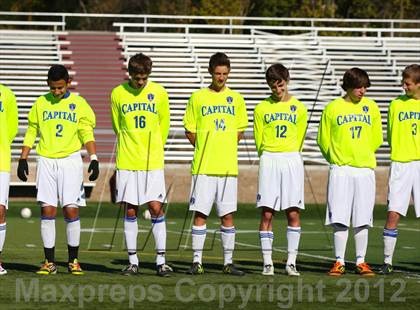 Thumbnail 1 in Capital Christian vs. Gustine (CIF SJS D6 Final) photogallery.