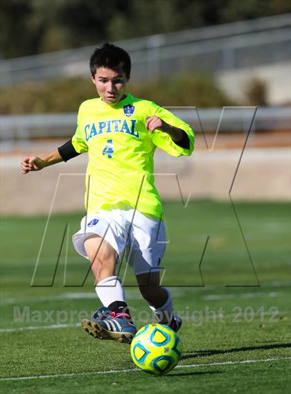 Thumbnail 3 in Capital Christian vs. Gustine (CIF SJS D6 Final) photogallery.