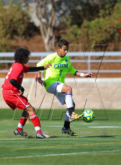 Thumbnail 3 in Capital Christian vs. Gustine (CIF SJS D6 Final) photogallery.