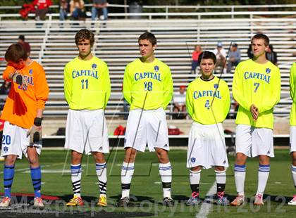 Thumbnail 2 in Capital Christian vs. Gustine (CIF SJS D6 Final) photogallery.