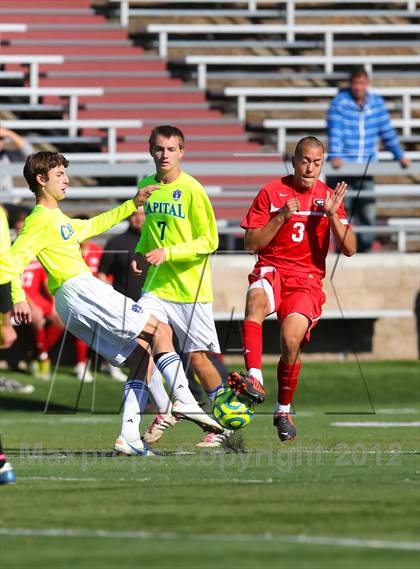 Thumbnail 3 in Capital Christian vs. Gustine (CIF SJS D6 Final) photogallery.