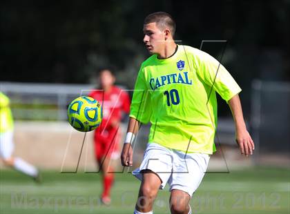 Thumbnail 3 in Capital Christian vs. Gustine (CIF SJS D6 Final) photogallery.