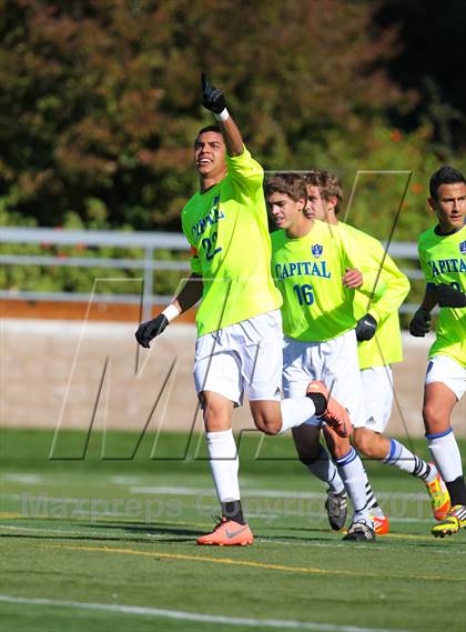 Thumbnail 1 in Capital Christian vs. Gustine (CIF SJS D6 Final) photogallery.