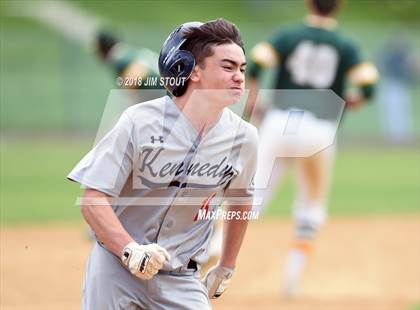 Thumbnail 2 in Holy Cross vs. Kennedy Catholic (CHSAA AA Losers Bracket 1st Round) photogallery.