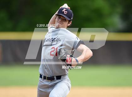 Thumbnail 3 in Holy Cross vs. Kennedy Catholic (CHSAA AA Losers Bracket 1st Round) photogallery.