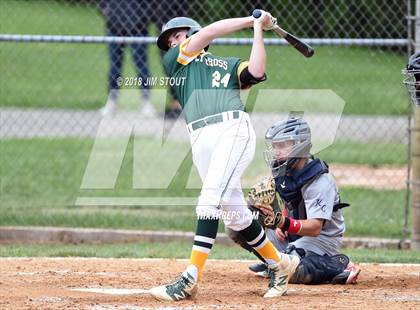 Thumbnail 2 in Holy Cross vs. Kennedy Catholic (CHSAA AA Losers Bracket 1st Round) photogallery.