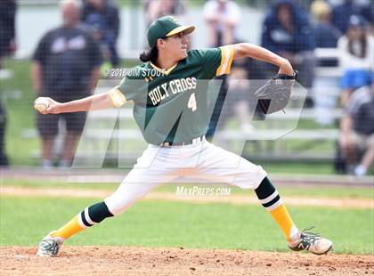 Thumbnail 3 in Holy Cross vs. Kennedy Catholic (CHSAA AA Losers Bracket 1st Round) photogallery.