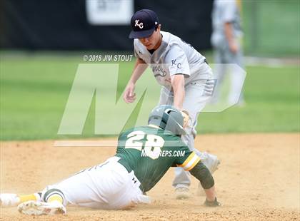 Thumbnail 3 in Holy Cross vs. Kennedy Catholic (CHSAA AA Losers Bracket 1st Round) photogallery.