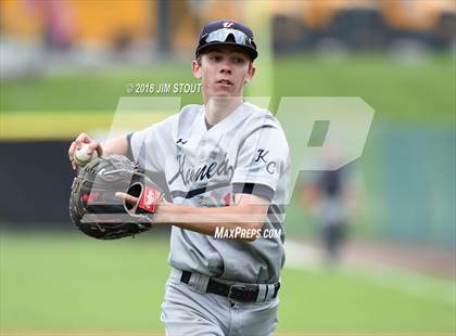 Thumbnail 2 in Holy Cross vs. Kennedy Catholic (CHSAA AA Losers Bracket 1st Round) photogallery.