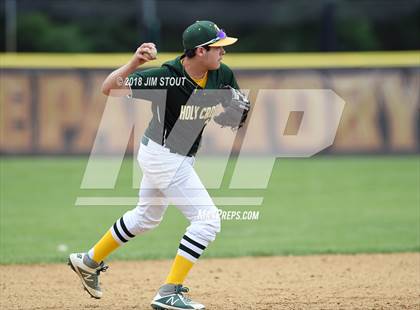 Thumbnail 3 in Holy Cross vs. Kennedy Catholic (CHSAA AA Losers Bracket 1st Round) photogallery.