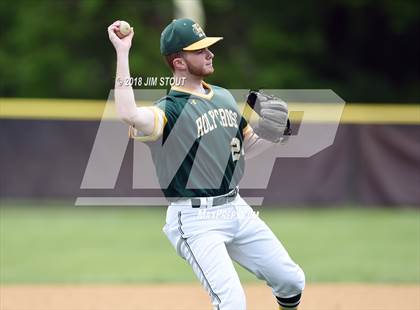 Thumbnail 1 in Holy Cross vs. Kennedy Catholic (CHSAA AA Losers Bracket 1st Round) photogallery.