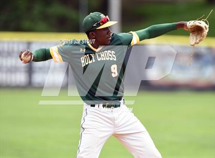 Thumbnail 3 in Holy Cross vs. Kennedy Catholic (CHSAA AA Losers Bracket 1st Round) photogallery.