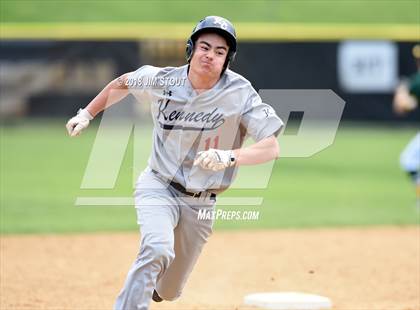 Thumbnail 1 in Holy Cross vs. Kennedy Catholic (CHSAA AA Losers Bracket 1st Round) photogallery.