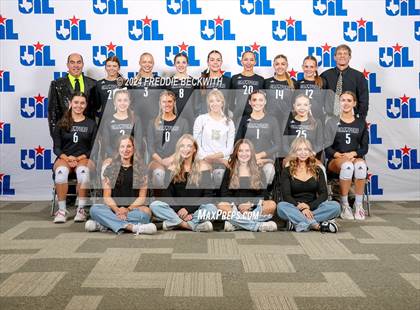 Thumbnail 1 in Iola vs. Crawford (UIL 2A Volleyball Division II Final) photogallery.