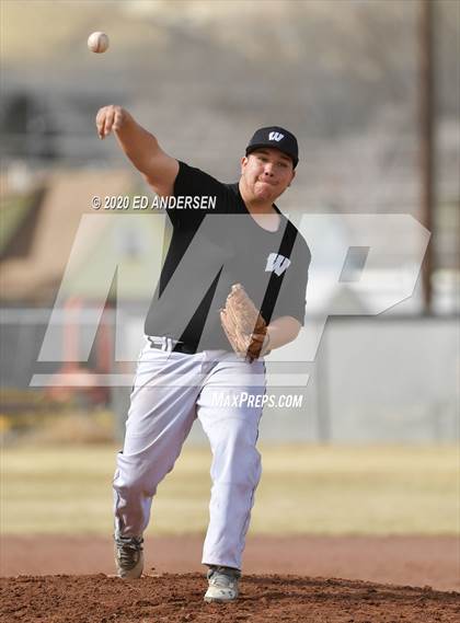 Thumbnail 2 in Wooster vs. West Wendover (Yerington Tournament) photogallery.
