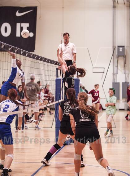 Thumbnail 2 in Xavier College Prep vs St. Joseph's Academy (Nike Tournament of Champions)  photogallery.