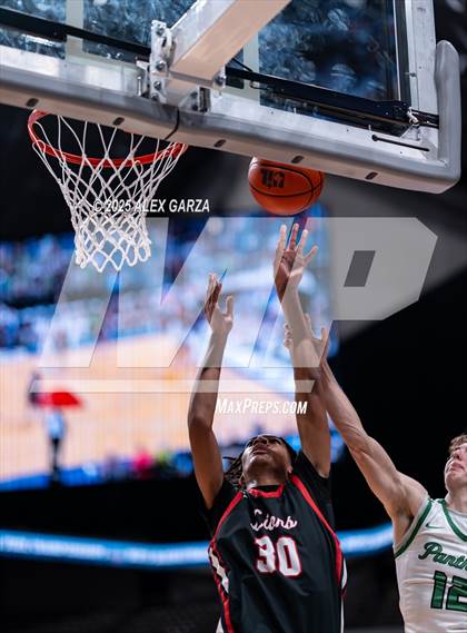 Thumbnail 1 in Paradise vs. Kountze (UIL 3A Basketball Division II Final) photogallery.