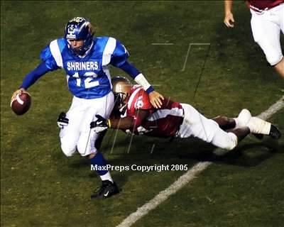 Thumbnail 1 in 2005 So Cal Shrine Game photogallery.