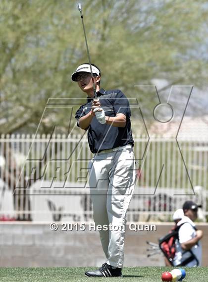 Thumbnail 2 in CIF Southern Section Boys Golf Championships photogallery.