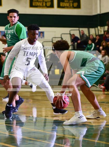 Thumbnail 2 in St. Mary's vs Tempe (Horizon Holiday Hoops Tournament) photogallery.