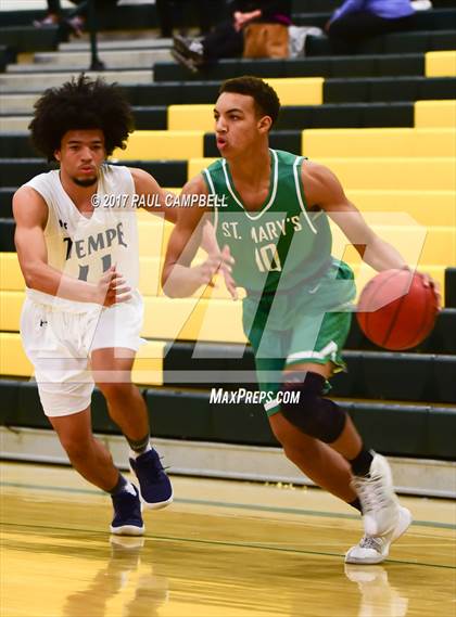 Thumbnail 3 in St. Mary's vs Tempe (Horizon Holiday Hoops Tournament) photogallery.