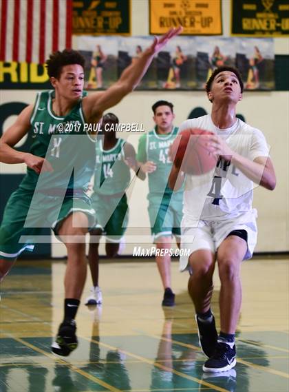 Thumbnail 3 in St. Mary's vs Tempe (Horizon Holiday Hoops Tournament) photogallery.