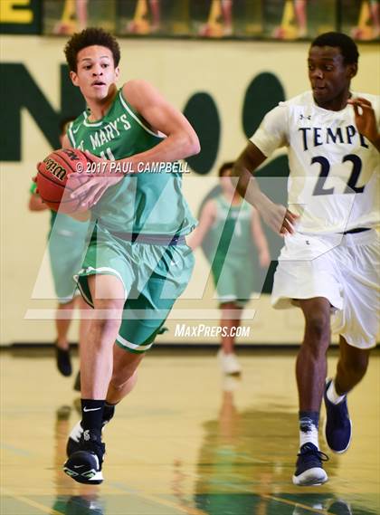 Thumbnail 2 in St. Mary's vs Tempe (Horizon Holiday Hoops Tournament) photogallery.