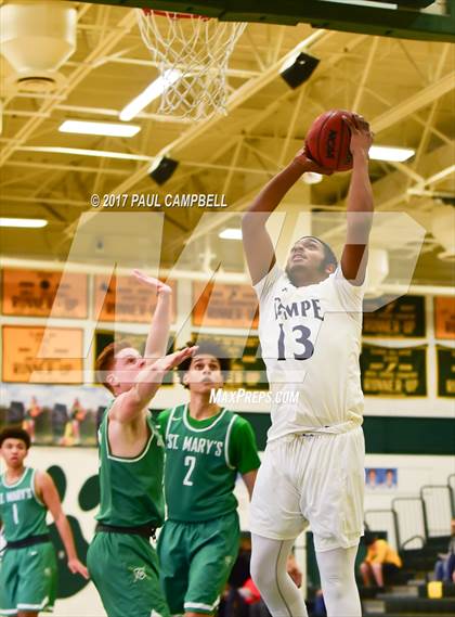 Thumbnail 3 in St. Mary's vs Tempe (Horizon Holiday Hoops Tournament) photogallery.