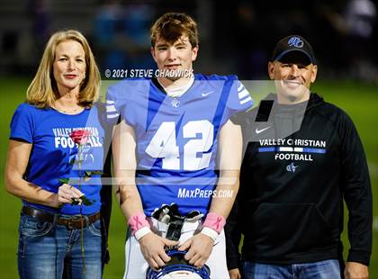 Thumbnail 3 in Arizona College Prep @ Valley Christian (VC Football and Cheerleading Senior Night) photogallery.