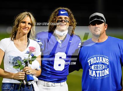 Thumbnail 2 in Arizona College Prep @ Valley Christian (VC Football and Cheerleading Senior Night) photogallery.
