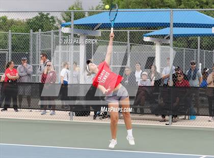 Thumbnail 1 in UIL 5A Tennis Girls and Mixed Doubles Semifinal photogallery.