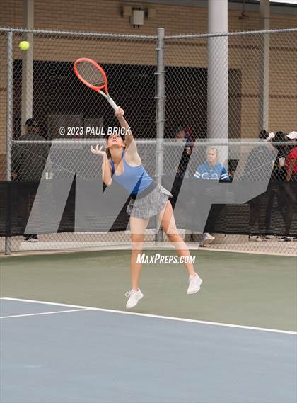 Thumbnail 3 in UIL 5A Tennis Girls and Mixed Doubles Semifinal photogallery.
