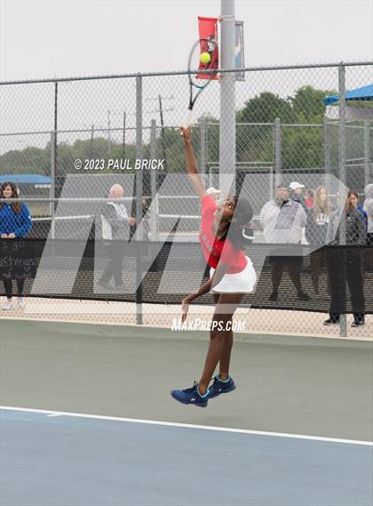 Thumbnail 1 in UIL 5A Tennis Girls and Mixed Doubles Semifinal photogallery.