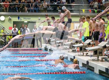 Thumbnail 1 in CHSAA 4A Boys Swimming - State Championship photogallery.
