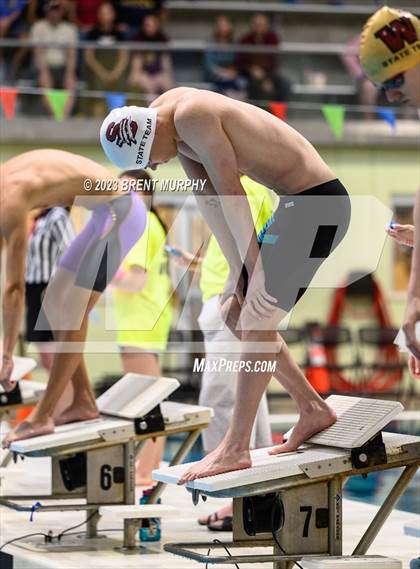 Thumbnail 1 in CHSAA 4A Boys Swimming - State Championship photogallery.