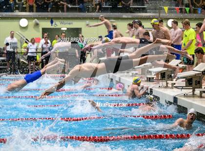 Thumbnail 2 in CHSAA 4A Boys Swimming - State Championship photogallery.