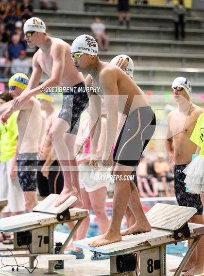 Thumbnail 2 in CHSAA 4A Boys Swimming - State Championship photogallery.