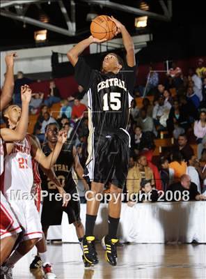 Thumbnail 1 in Commerce vs Central (Spalding Hoophall Classic) photogallery.