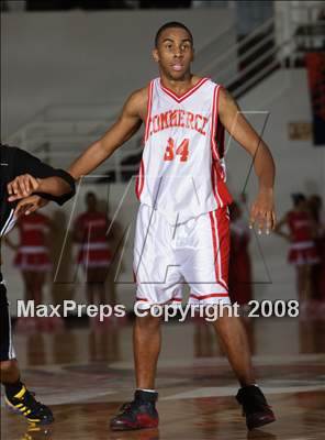 Thumbnail 2 in Commerce vs Central (Spalding Hoophall Classic) photogallery.
