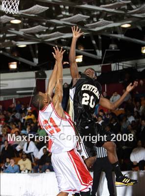Thumbnail 3 in Commerce vs Central (Spalding Hoophall Classic) photogallery.