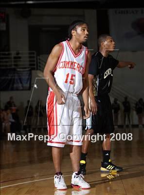 Thumbnail 2 in Commerce vs Central (Spalding Hoophall Classic) photogallery.